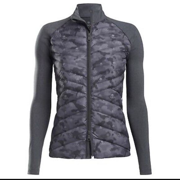 G/Fore Shelby Jacket Down Women’s Size Small Grey Camo Print - Picture 6 of 6